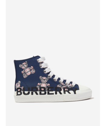 Burberry Kids Larkhall Bear Print High Top Trainers Comparez plus de prix