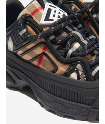 Burberry Kids Check Lace Up Arthur Trainers 50% de réduction en Octobre 2024