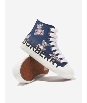 Burberry Kids Larkhall Bear Print High Top Trainers Comparez plus de prix