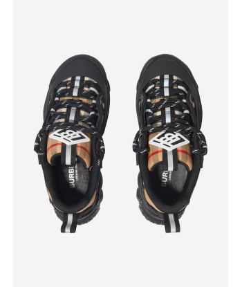 Burberry Kids Check Lace Up Arthur Trainers 50% de réduction en Octobre 2024