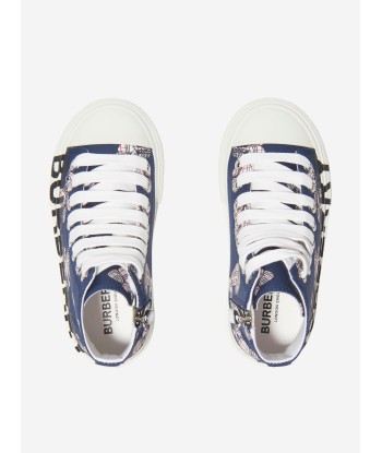 Burberry Kids Larkhall Bear Print High Top Trainers Comparez plus de prix