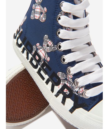 Burberry Kids Larkhall Bear Print High Top Trainers Comparez plus de prix