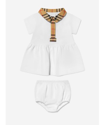 Burberry Baby Girls Tavi Check Collar Dress Dans la société mordern