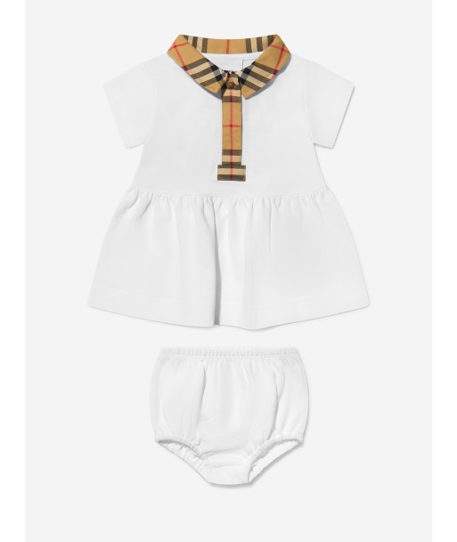 Burberry Baby Girls Tavi Check Collar Dress Dans la société mordern