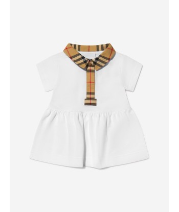 Burberry Baby Girls Tavi Check Collar Dress Dans la société mordern