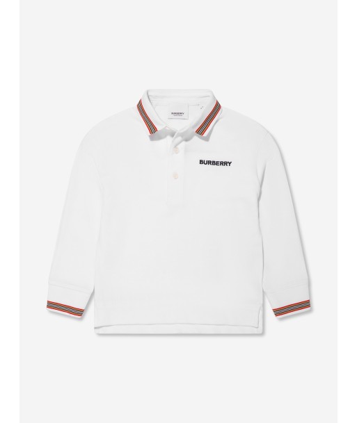 Burberry Boys Christo Long Sleeve Polo Shirt acheter en ligne