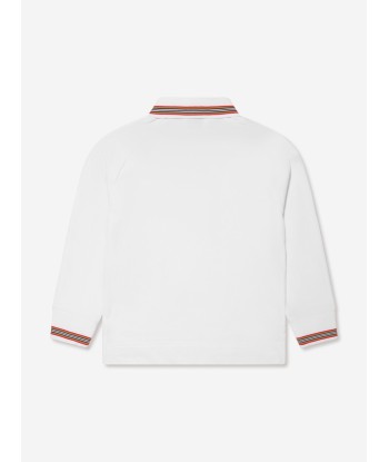 Burberry Boys Christo Long Sleeve Polo Shirt acheter en ligne