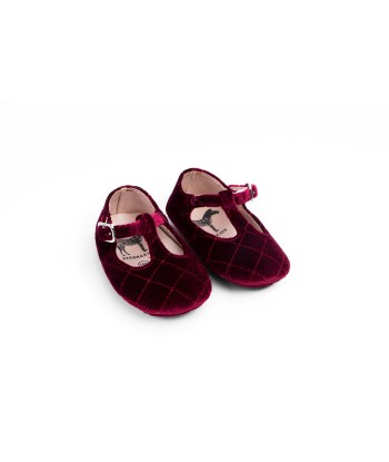 Quilted Velvet T-Strap - Soft Sole solde