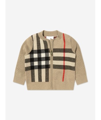 Burberry Baby Cashmere Check Gerard Cardigan Economisez 