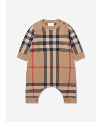 Burberry Baby Cashmere Check Gerard Romper Voir les baskets