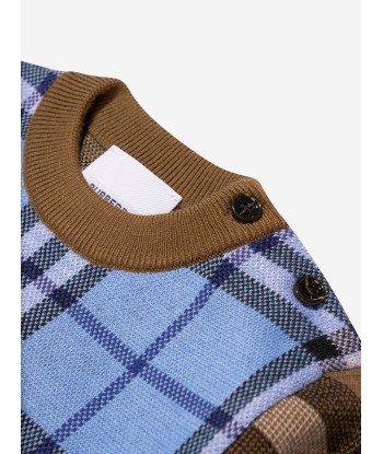 Burberry Baby Boys Wool Milo Check Jumper En savoir plus