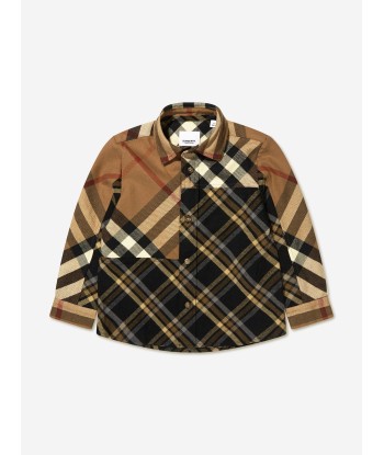 Burberry Boys Etienne Flannel Shirt sur le site 