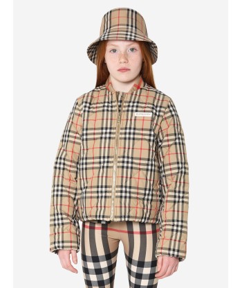 Burberry Girls Check Abigail Quilted Jacket sur le site 