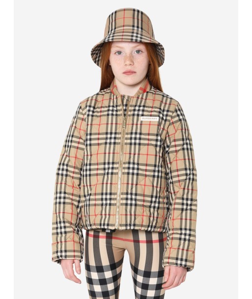 Burberry Girls Check Abigail Quilted Jacket sur le site 