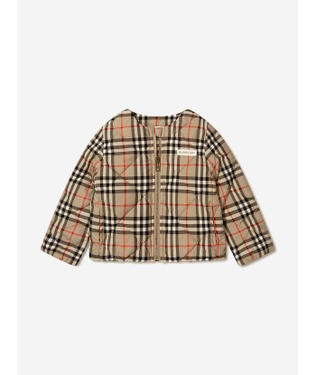 Burberry Girls Check Abigail Quilted Jacket sur le site 