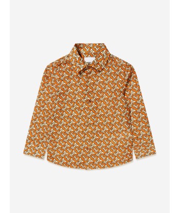 Burberry Boys Long Sleeve Nevin Monogram Shirt les ctes