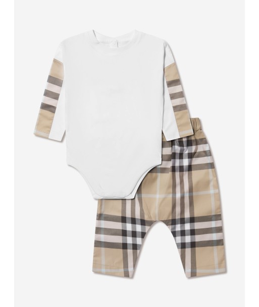 Burberry Baby Piero Bodysuit And Trousers Set Fin de série