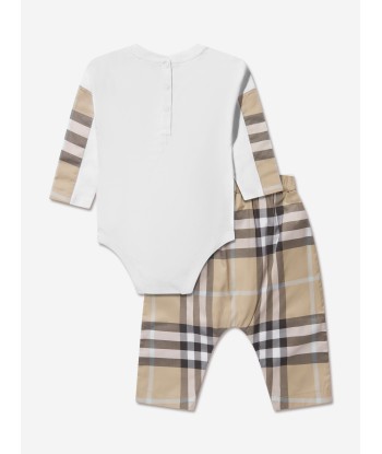 Burberry Baby Piero Bodysuit And Trousers Set Fin de série