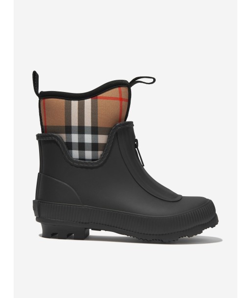 Burberry Kids Mini Flinton Check Wellies pas cheres