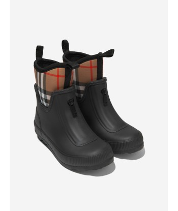 Burberry Kids Mini Flinton Check Wellies pas cheres