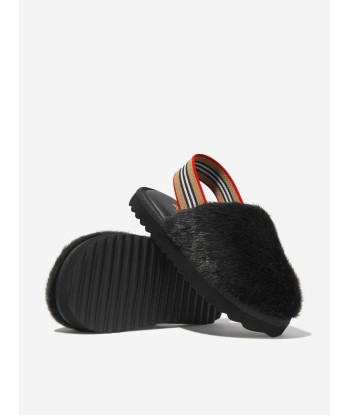 Burberry Kids Faux Fur Litherton Sandals vous aussi creer 