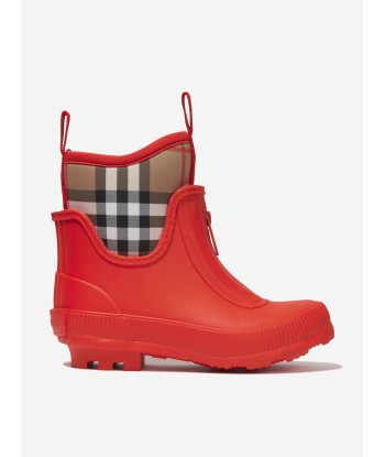 Burberry Kids Mini Flinton Check Wellies les ligaments