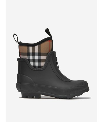 Burberry Kids Mini Flinton Check Wellies de pas cher