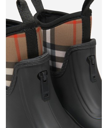 Burberry Kids Mini Flinton Check Wellies de pas cher