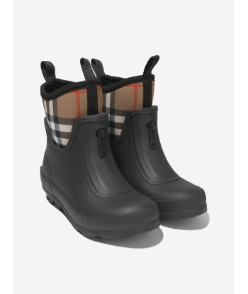 Burberry Kids Mini Flinton Check Wellies de pas cher