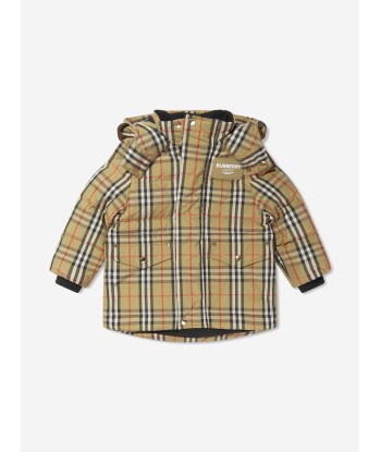 Burberry Boys Check Down Aubin Coat commande en ligne