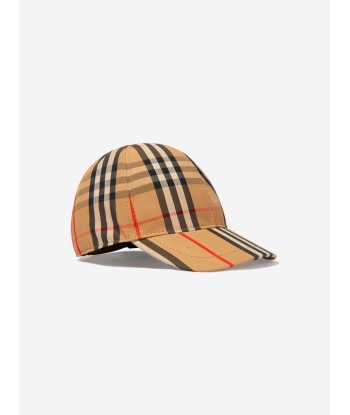 Burberry Beige Check Cotton Cap En savoir plus