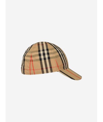 Burberry Beige Check Cotton Cap En savoir plus