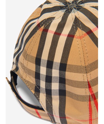 Burberry Beige Check Cotton Cap En savoir plus