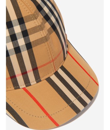 Burberry Beige Check Cotton Cap En savoir plus