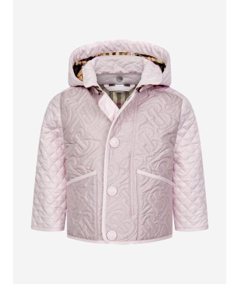 Burberry Baby Girls Quilted Monogram Hooded Jacket Fin de série