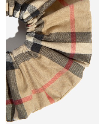 Burberry Girls Check Scrunchie in Beige rembourrage situé sous