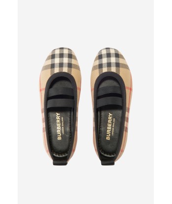 Burberry Girls Mini Grace Check Print Slip On Shoes Profitez des Offres !