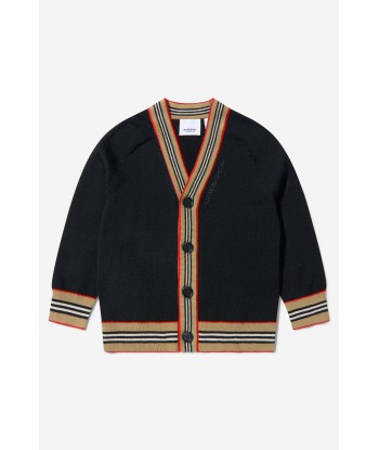 Burberry Boys Graham Cardigan in Black des créatures d'habitude