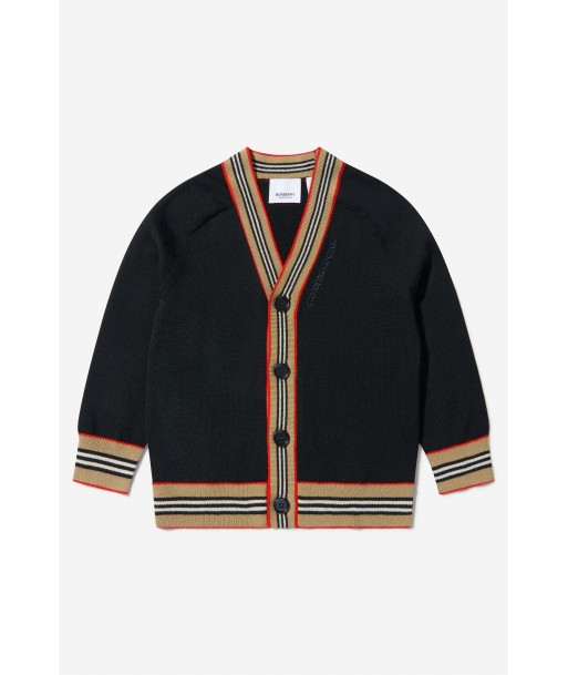 Burberry Boys Graham Cardigan in Black des créatures d'habitude