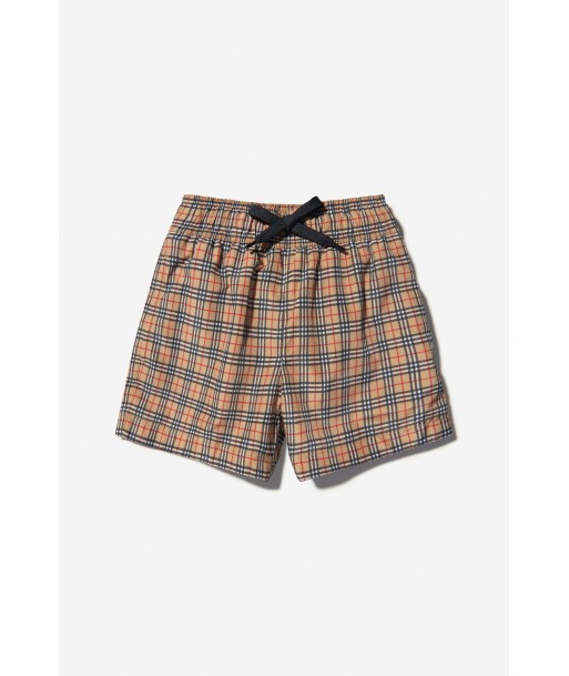 Burberry Boys Kameron Check Print Swim Shorts basket pas cher