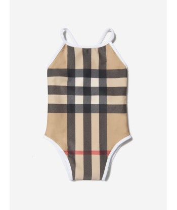 Burberry Baby Girls Mini Sandie Striped Swimsuit Véritable concentré