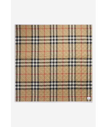 Burberry Baby Teri Quilted Check Blanket in Beige Amélioration de cerveau avec