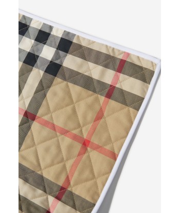 Burberry Baby Teri Quilted Check Blanket in Beige Amélioration de cerveau avec