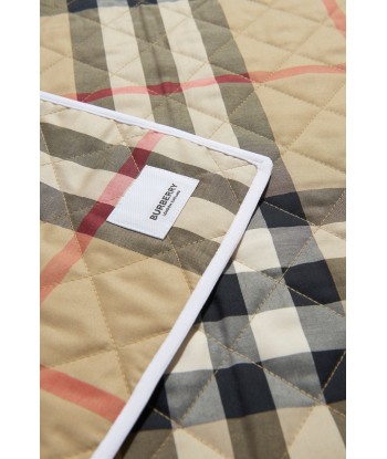 Burberry Baby Teri Quilted Check Blanket in Beige Amélioration de cerveau avec