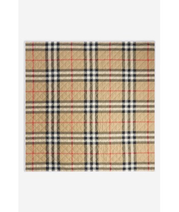 Burberry Baby Teri Quilted Check Blanket in Beige Amélioration de cerveau avec