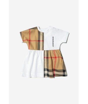 Burberry Baby Girls Elena Dress And Knickers Set In WHITE l'achat 