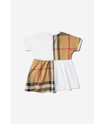 Burberry Baby Girls Elena Dress And Knickers Set In WHITE l'achat 