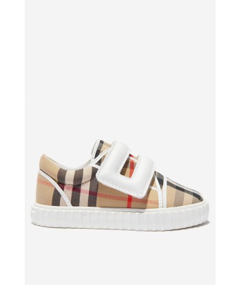 Burberry Baby Vintage Check Mark Trainers In Beige le concept de la Pate a emporter 