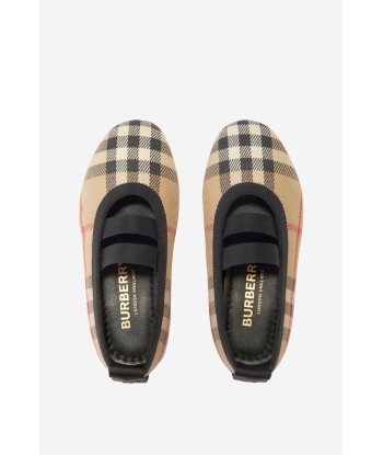 Burberry Girls Check Mini Grace Ballerina Shoes l'achat 