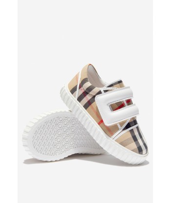 Burberry Baby Vintage Check Mark Trainers In Beige le concept de la Pate a emporter 